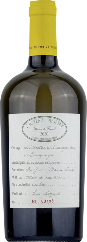Château Martet Reserve de la Famille Blanc 2020 0.75 l Bordeaux Weisswein
