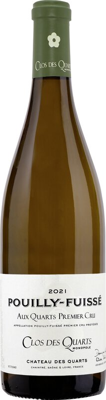 Château des Quarts Pouilly Fuisse Aux 2021 0.75 l Burgund Weisswein