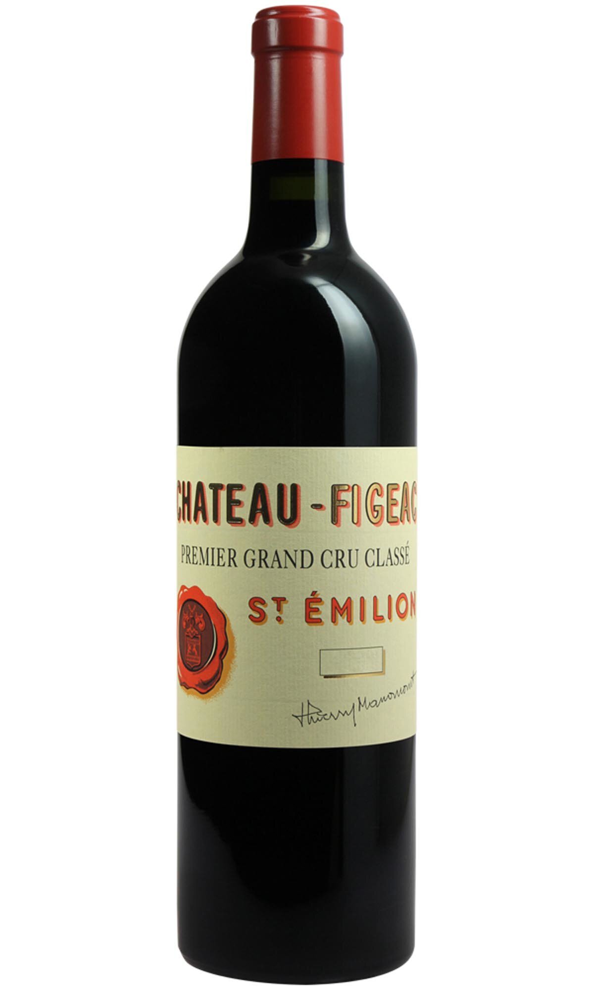 Eine Flasche Rotwein mit einem roten Korken und einem Etikett, das den Namen -Château Poupard- und -St. Émilion- anzeigt. Der Hintergrund ist neutral und passt zur Präsentation der Flasche.