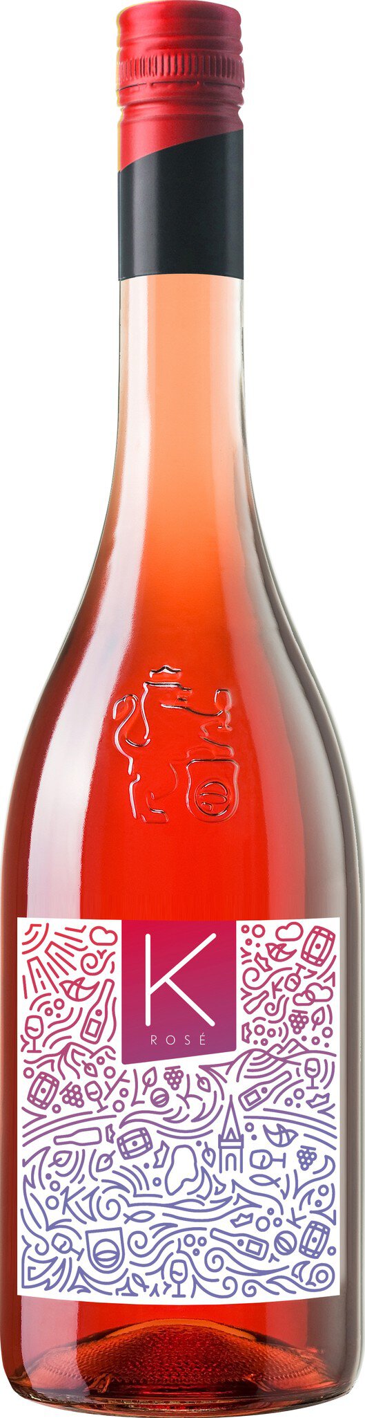 rosé, wein, flasche, roséwein, gläserweise