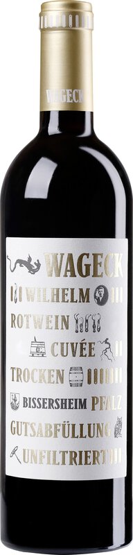 Wageck Pfaffmann Cuvee Wilhelm KALKMERGEL 2017 0.75 l Pfalz Rotwein