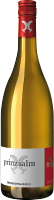Eine Flasche Weißwein steht aufrecht. Der Körper der Flasche ist golden, der Korken ist rot mit einem Logo. Im Hintergrund ist keine weitere Information sichtbar.