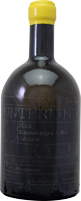 Eine schwarze Flasche mit einem gelben Schraubverschluss steht aufrecht. Der Körper der Flasche ist glatt und glänzend, ohne sichtbare Etiketten oder Beschriftungen.