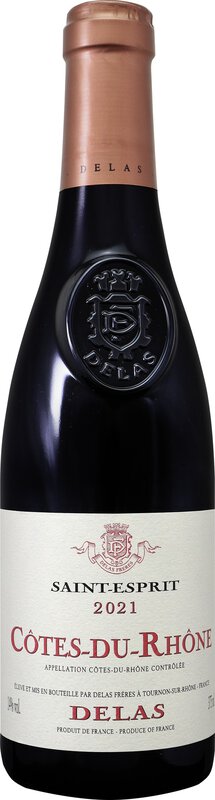 Delas Côtes du Rhône Saint-Esprit halbe Flasche 2021 0.375 l Rotwein